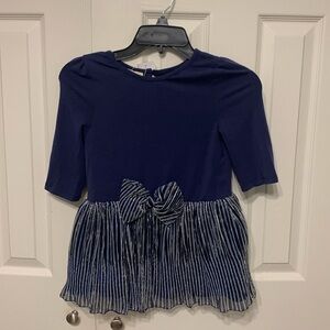 Samara Little Girls Striped Bow Dress